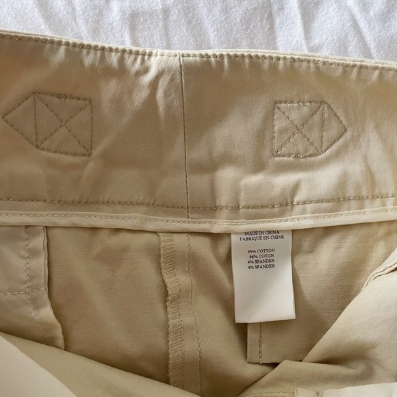 Theory Beige Cotton Pants - Picture 6 of 6